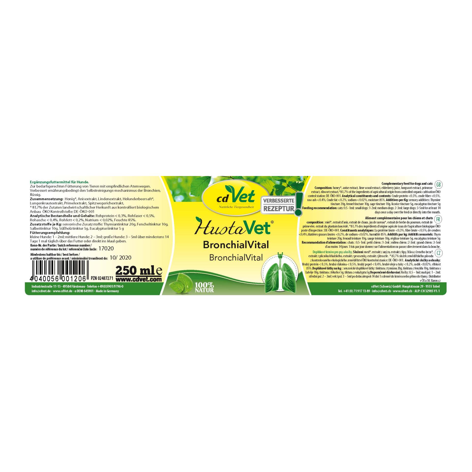 cdVet HustaVet BronchialVital
