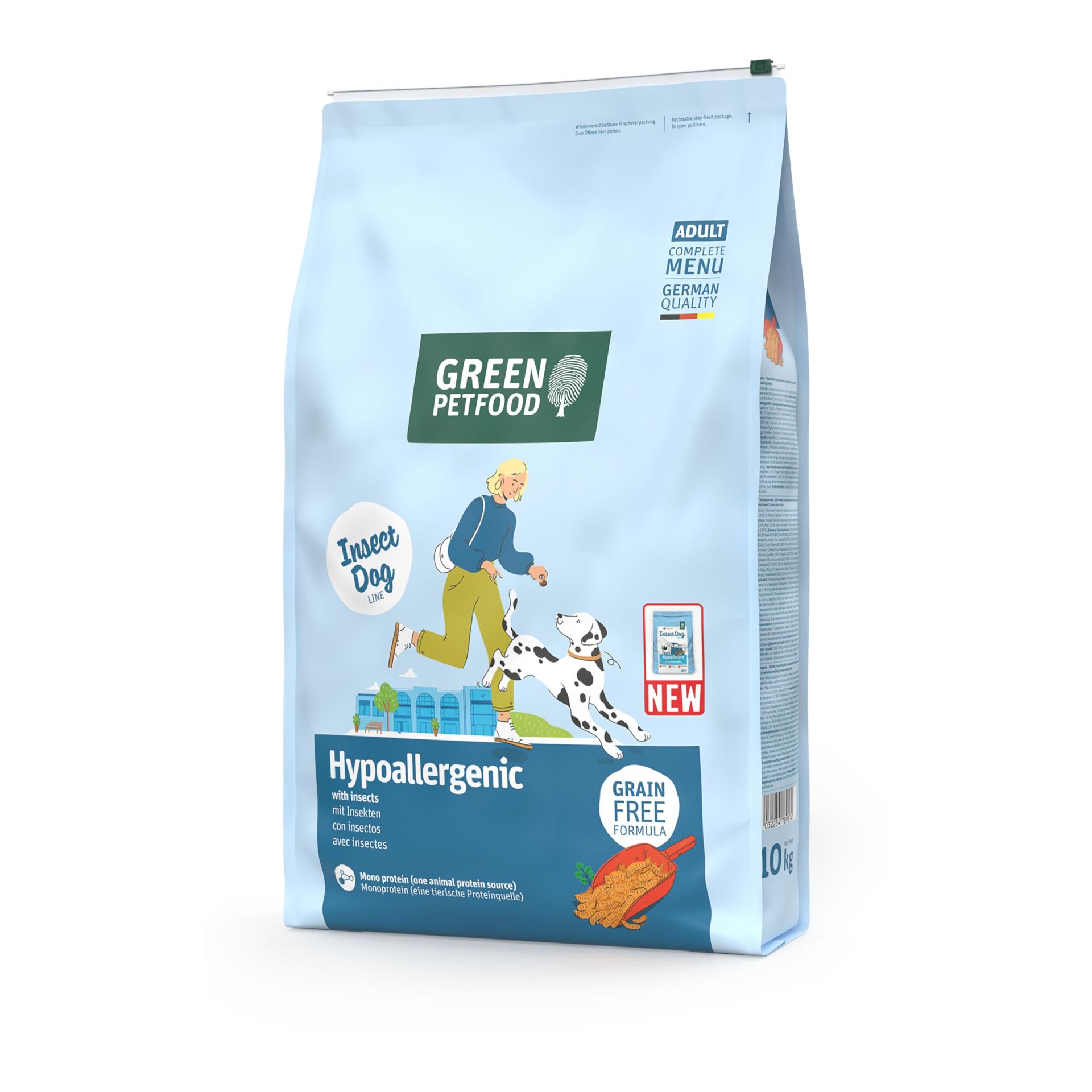 Green Petfood Croquettes hypoallergéniques InsectDog