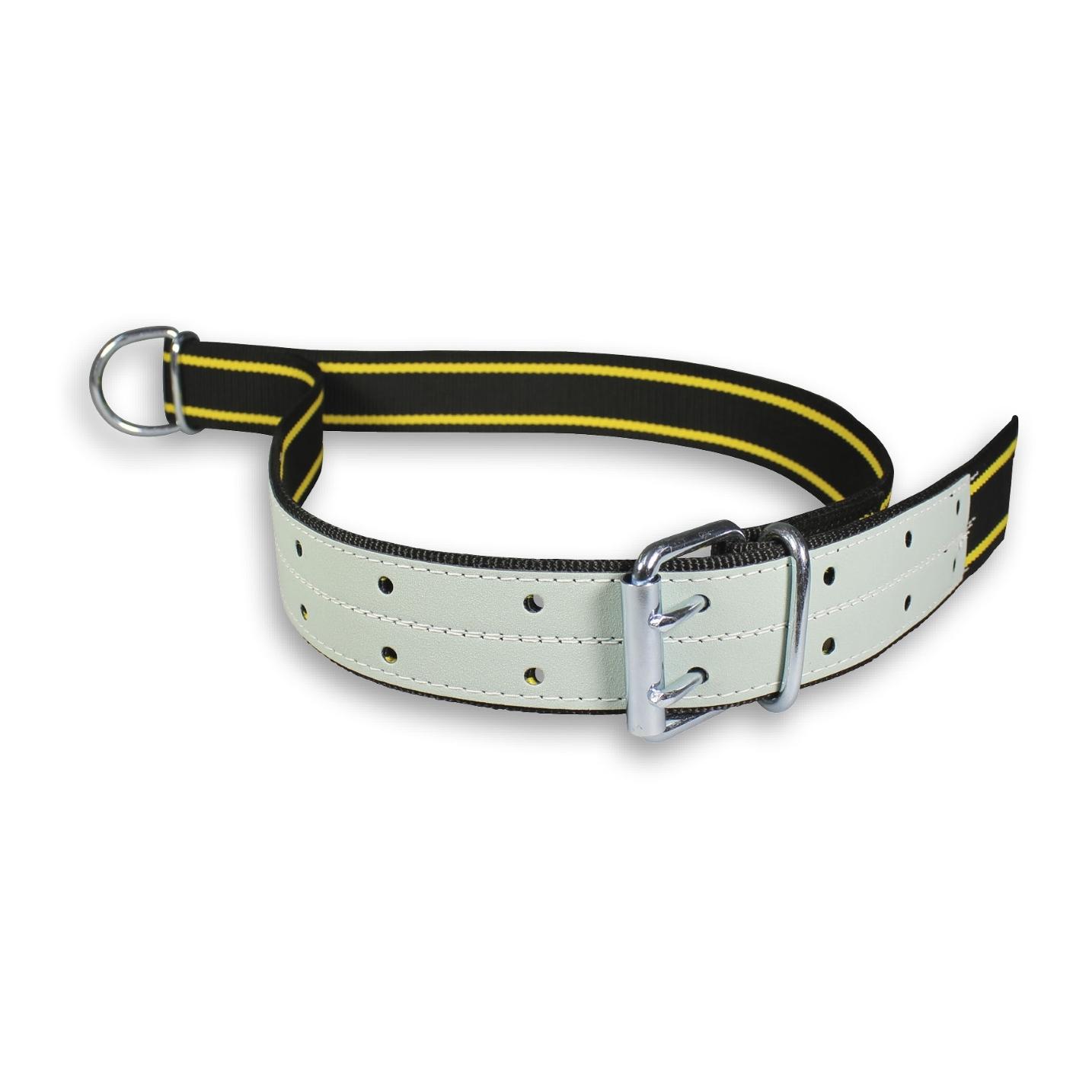 Mainer Halsband für Jungbullen 50 mm Schwarz/Gelb