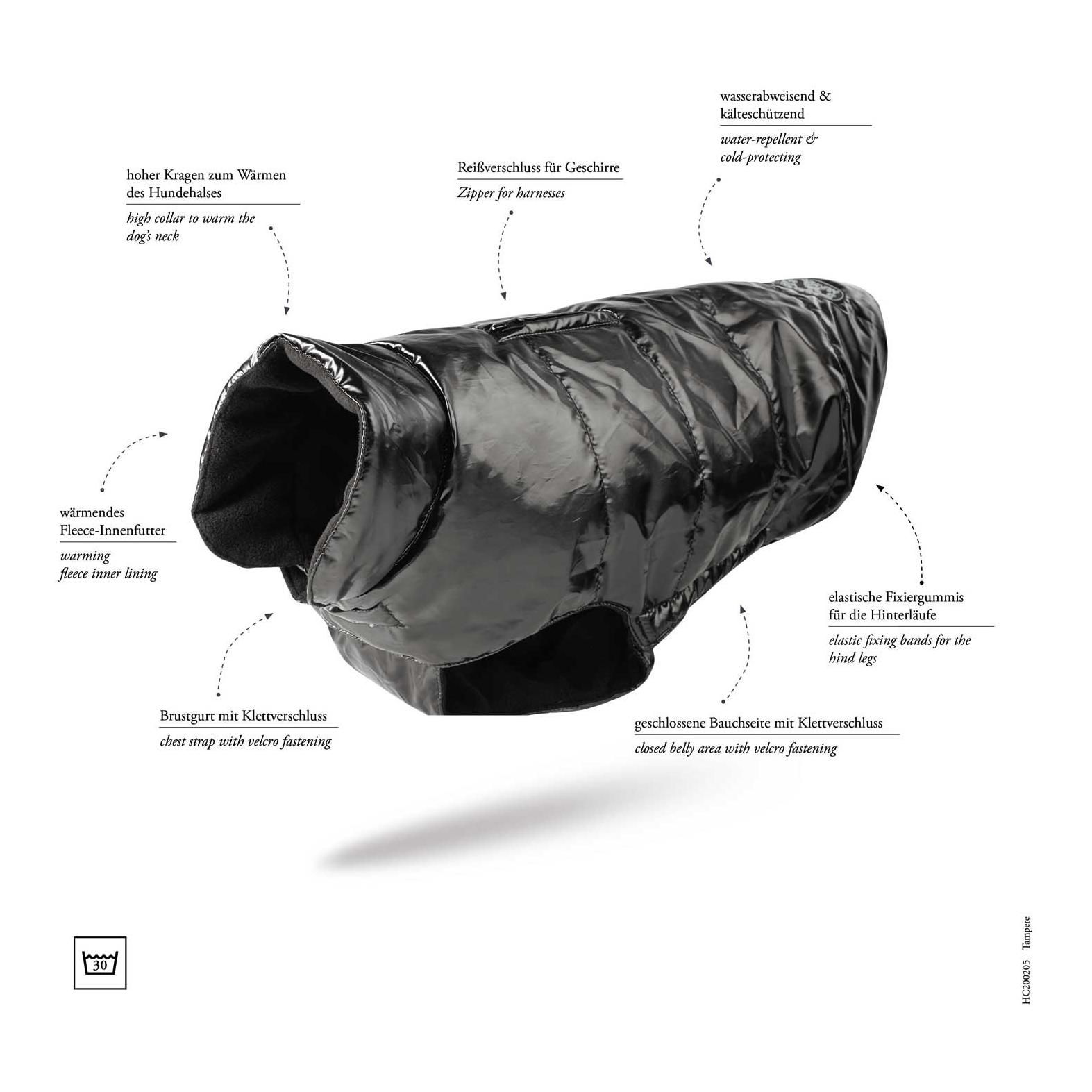 Hunter Manteau pour chien Tampere - noir