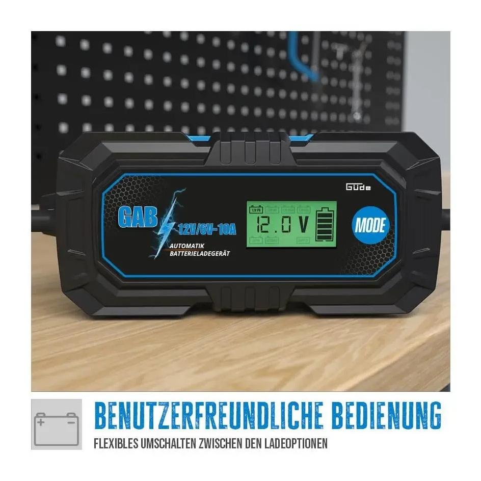 Güde Automatik Batterieladegerät GAB 12V/6V-10A