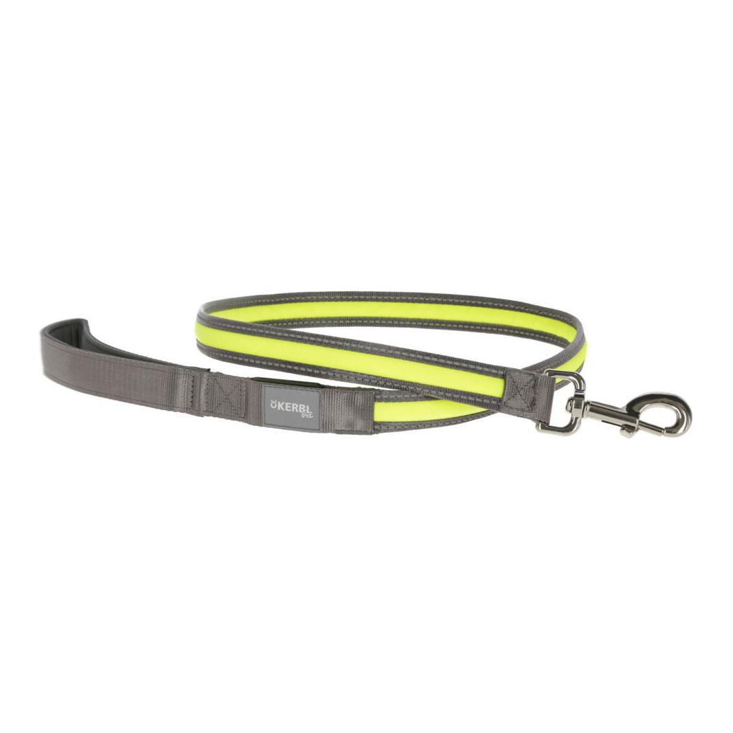 Kerbl Pet Leuchtleine Light & Reflex - grau/neon gelb