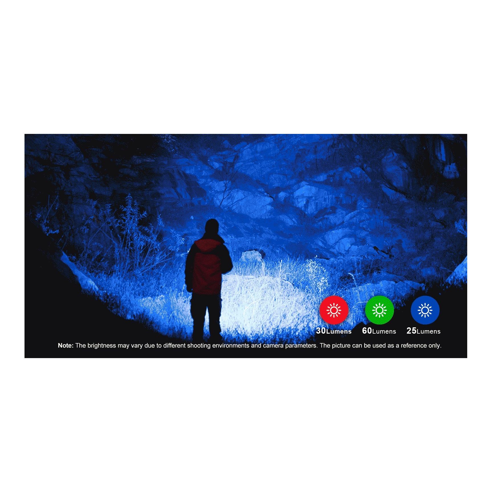 Olight Freyr LED Taschenlampe mit vier Farben - Schwarz
