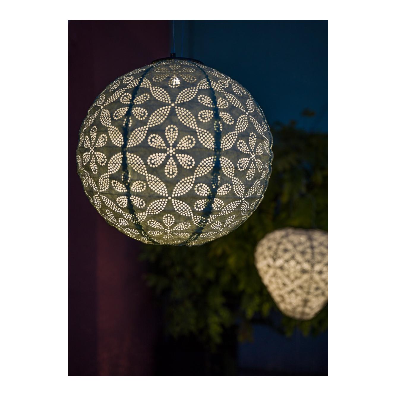STT Solar Lampion Lightblue, rund