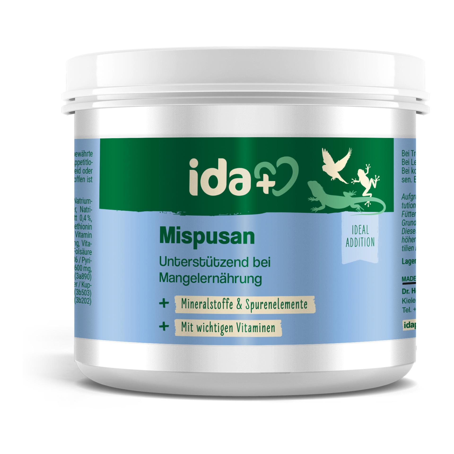 IdaPlus Mispusan - Mineralfuttermittel für Amphibien, Reptilien & Vögel