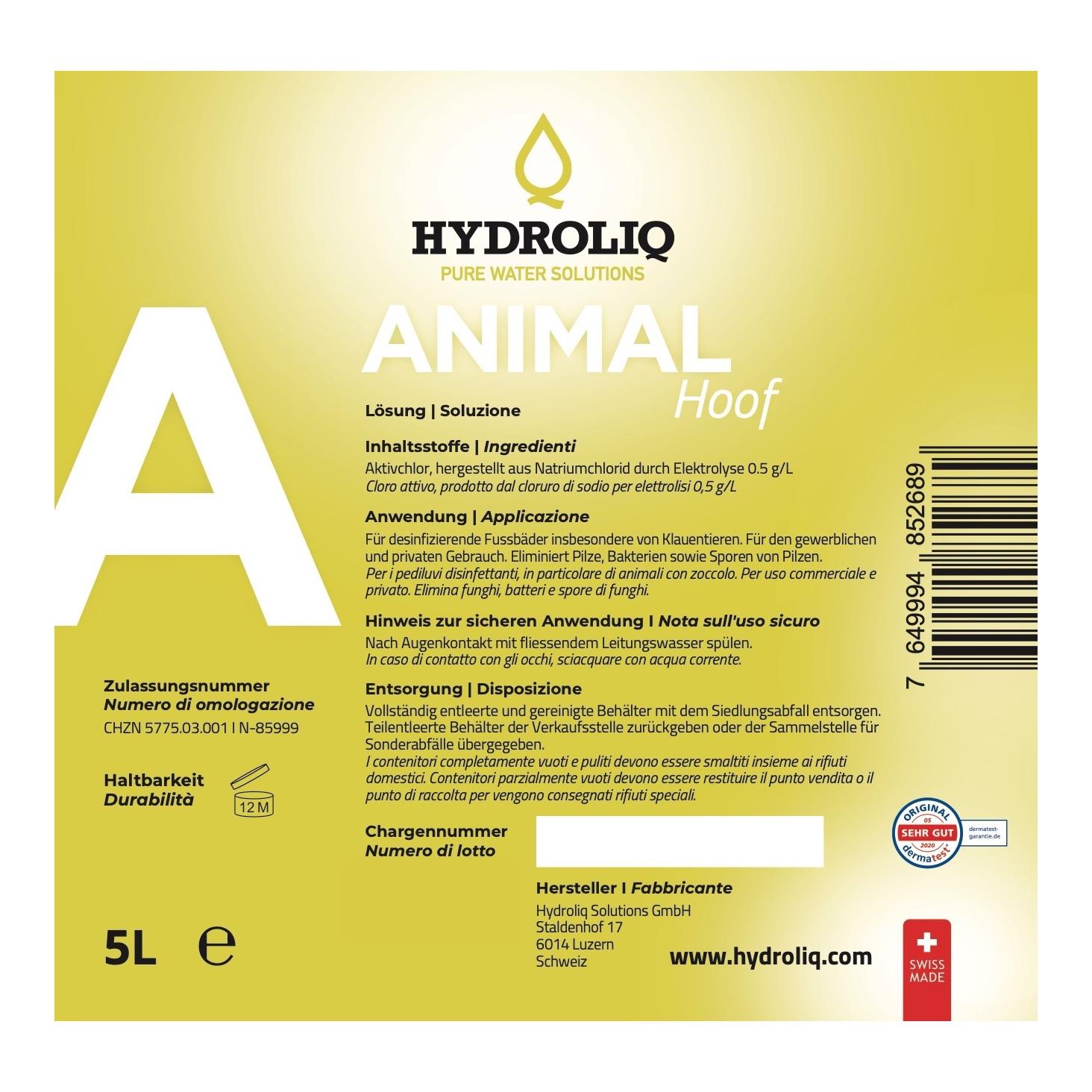 Hydroliq Désinfectant pour onglons AnimalHoof