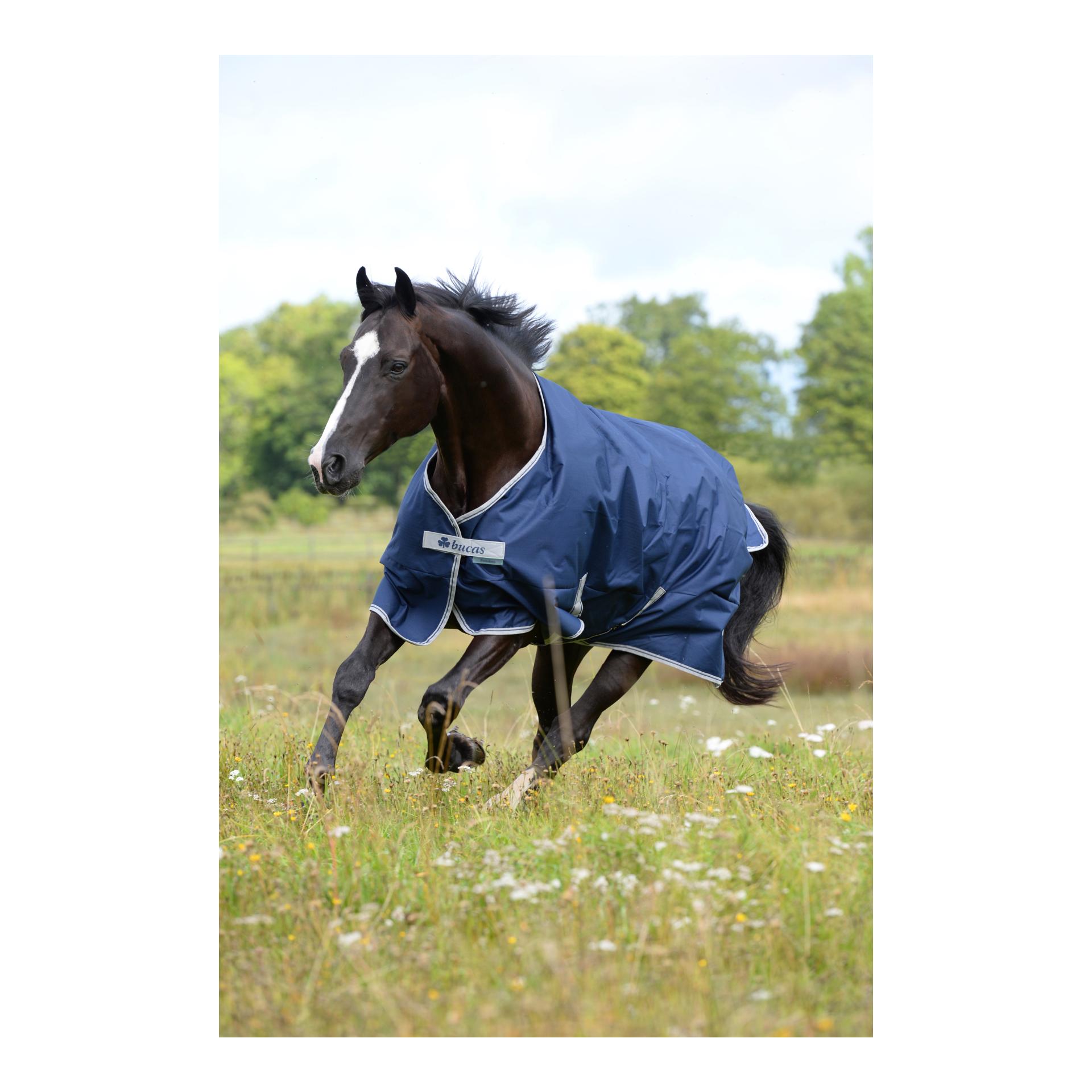 Bucas Weidedecke FREEDOM Turnout 150g - navy/silber