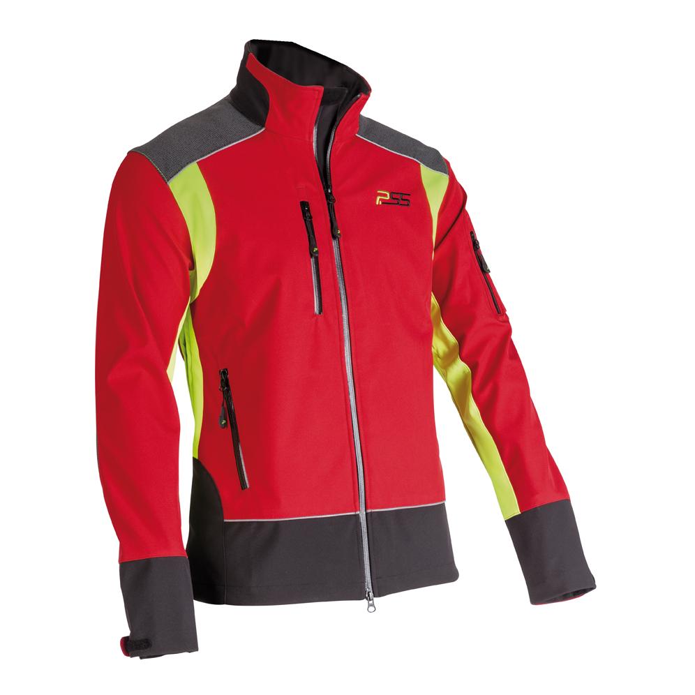 PSS X-treme Shell Softshelljacke - rot/gelb