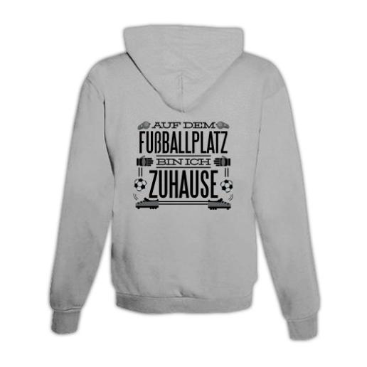 Hoodie mit Zipper Fussballplatz Unisex
