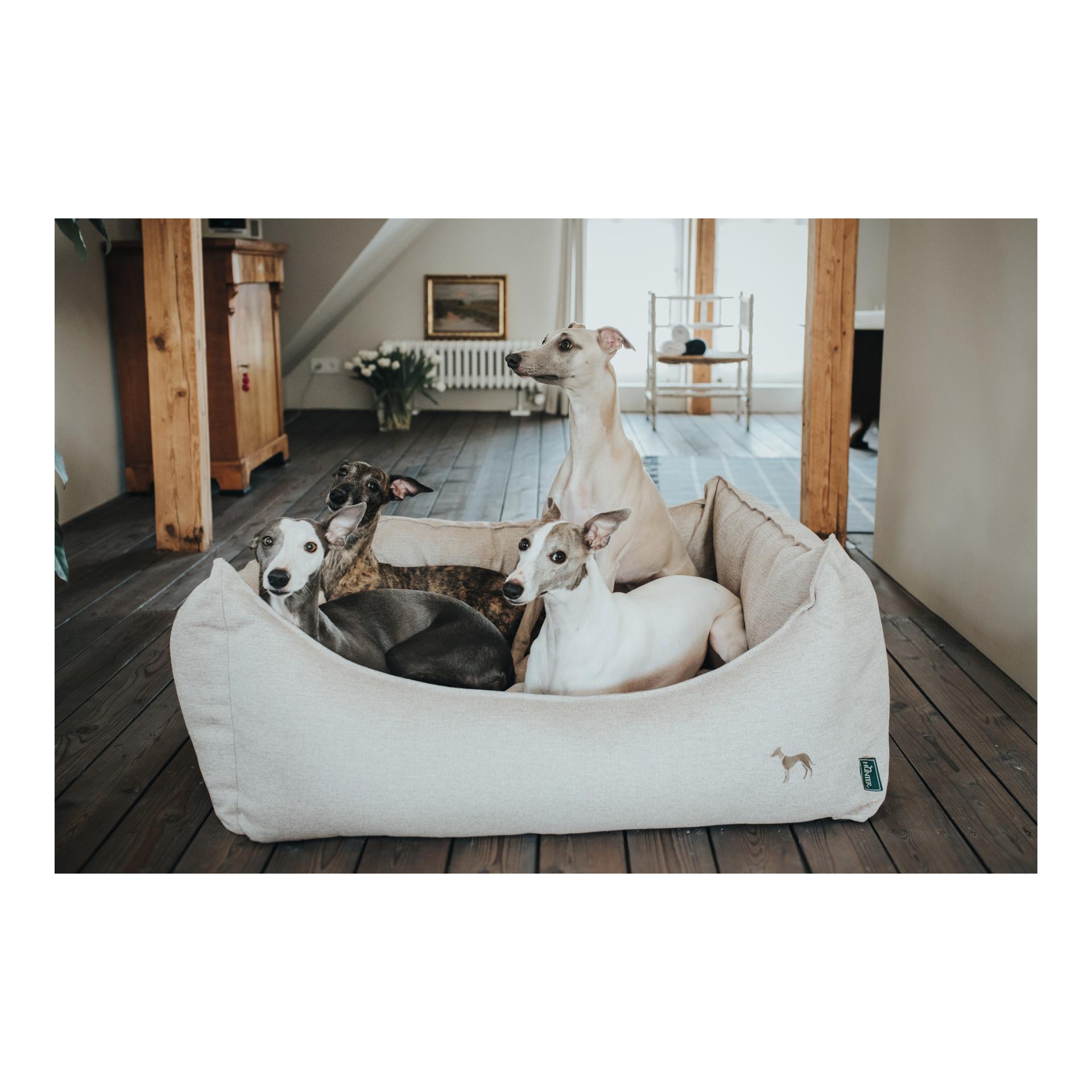 Hunter Hundesofa Livingston webstoff - beige