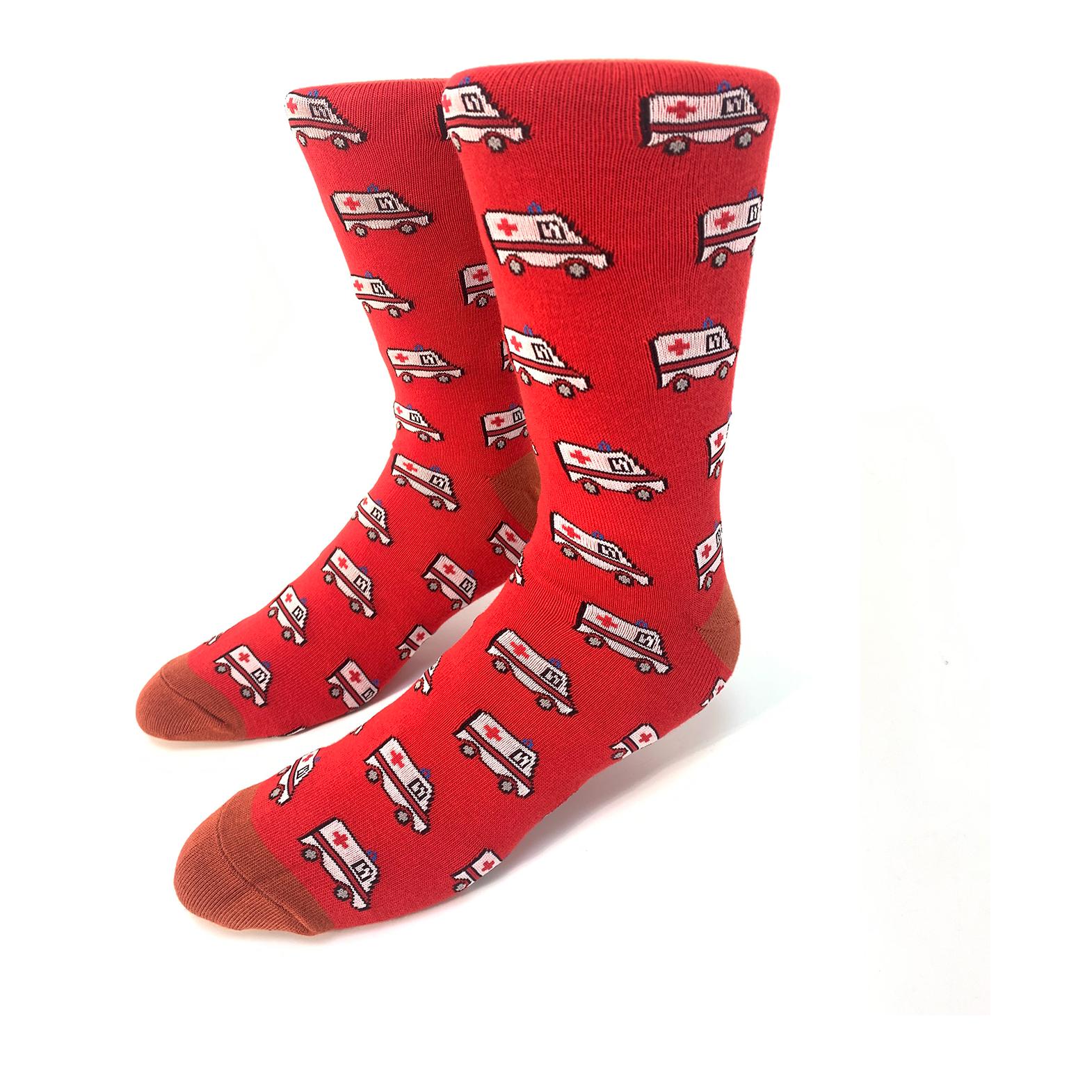 Schwesternsocke Krankenwagen