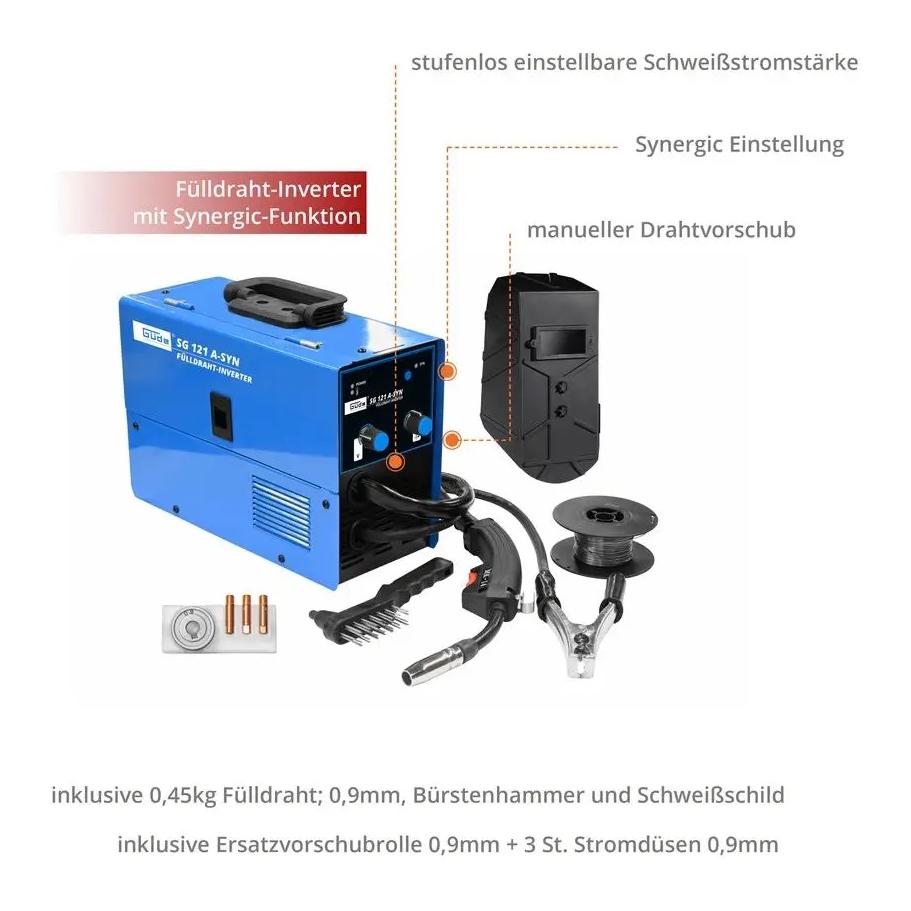 Güde Fülldraht-Schweissgerät SG 121 A-SYN