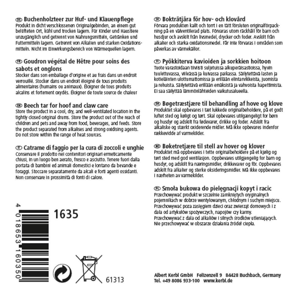 Kerbl Goudron de bois TarPaste