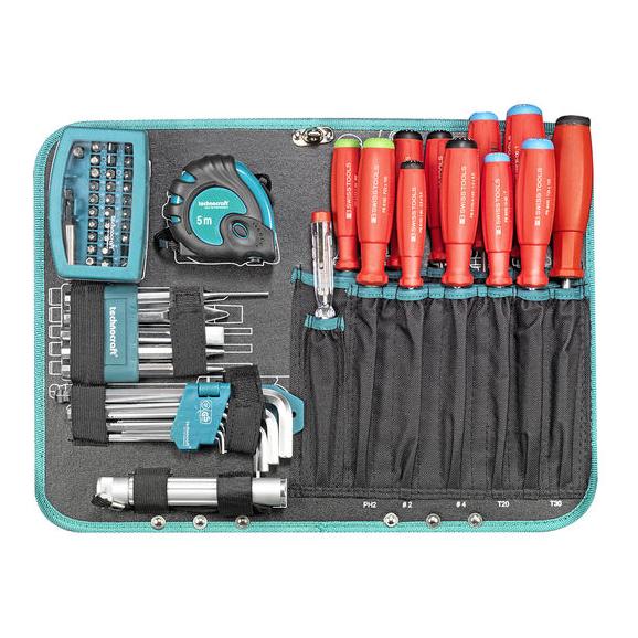 technocraft ABS-Werkzeug-Koffer "PRO CHROME 152" P