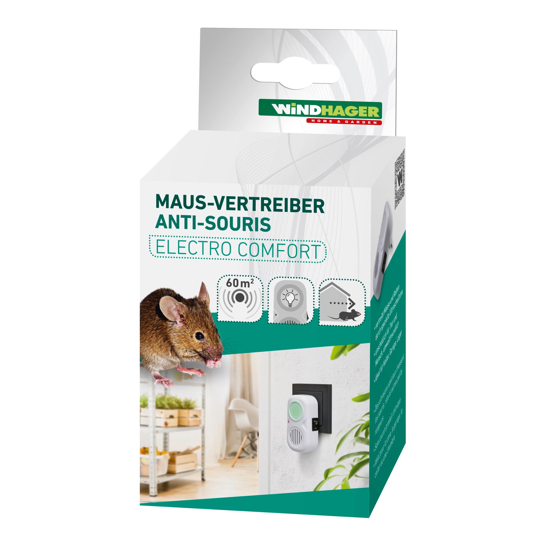 Windhager Maus - Abwehr Electro - Cat - weiss