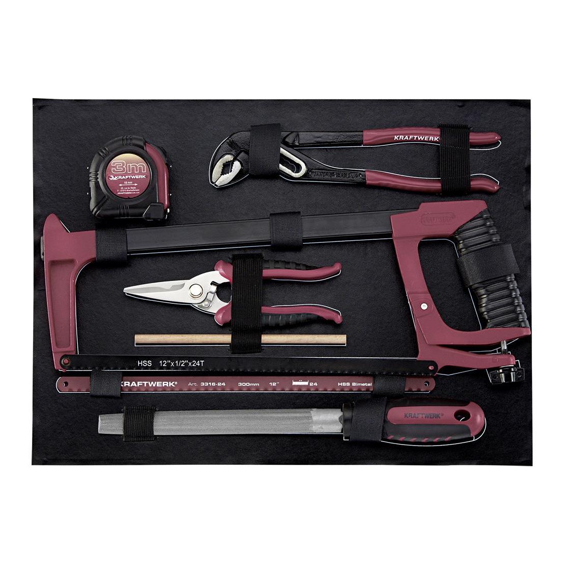 Kraftwerk Caisse à outils professionnelle en aluminium - 151 pièces