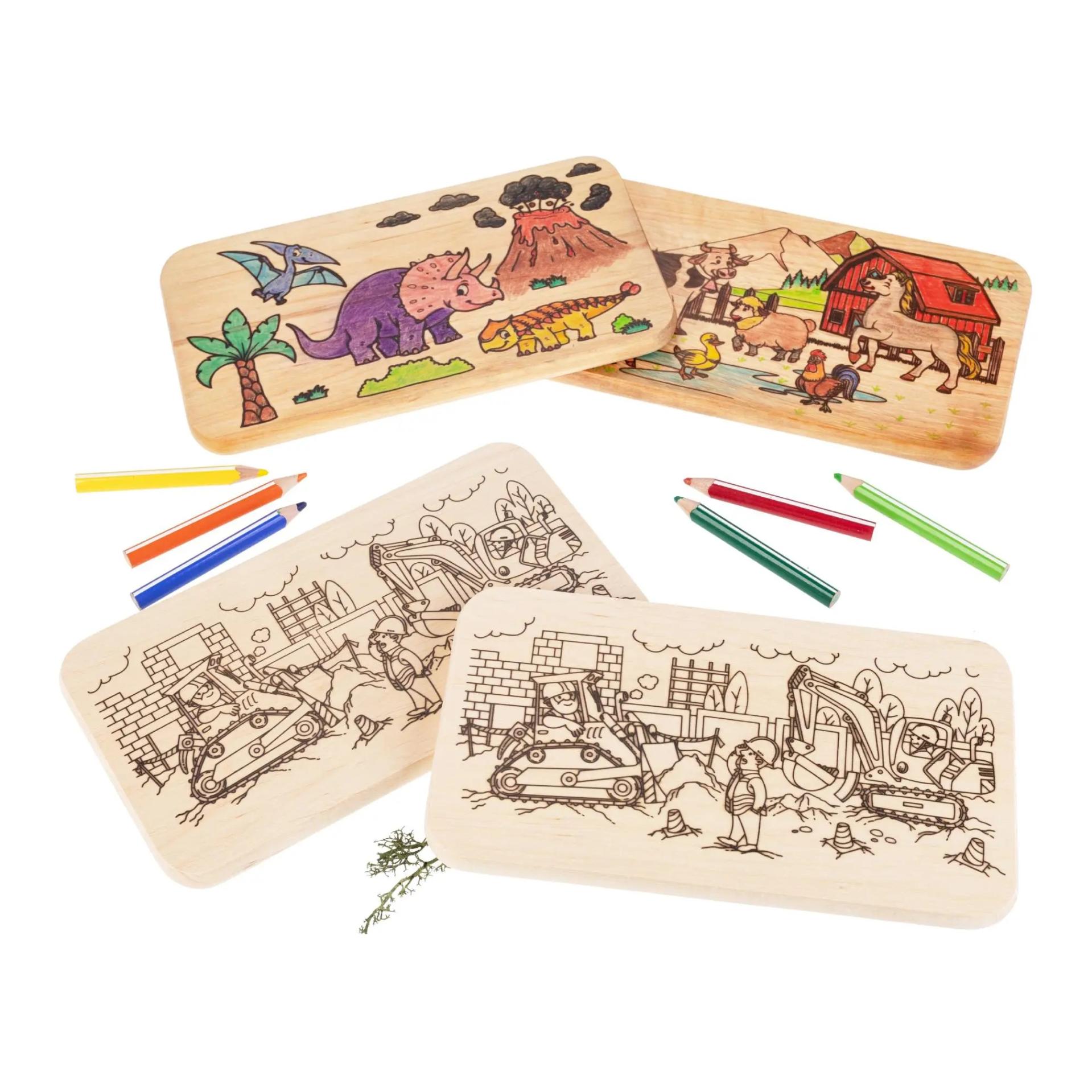 Hauptner Planche de petit-déjeuner pour enfants à colorier