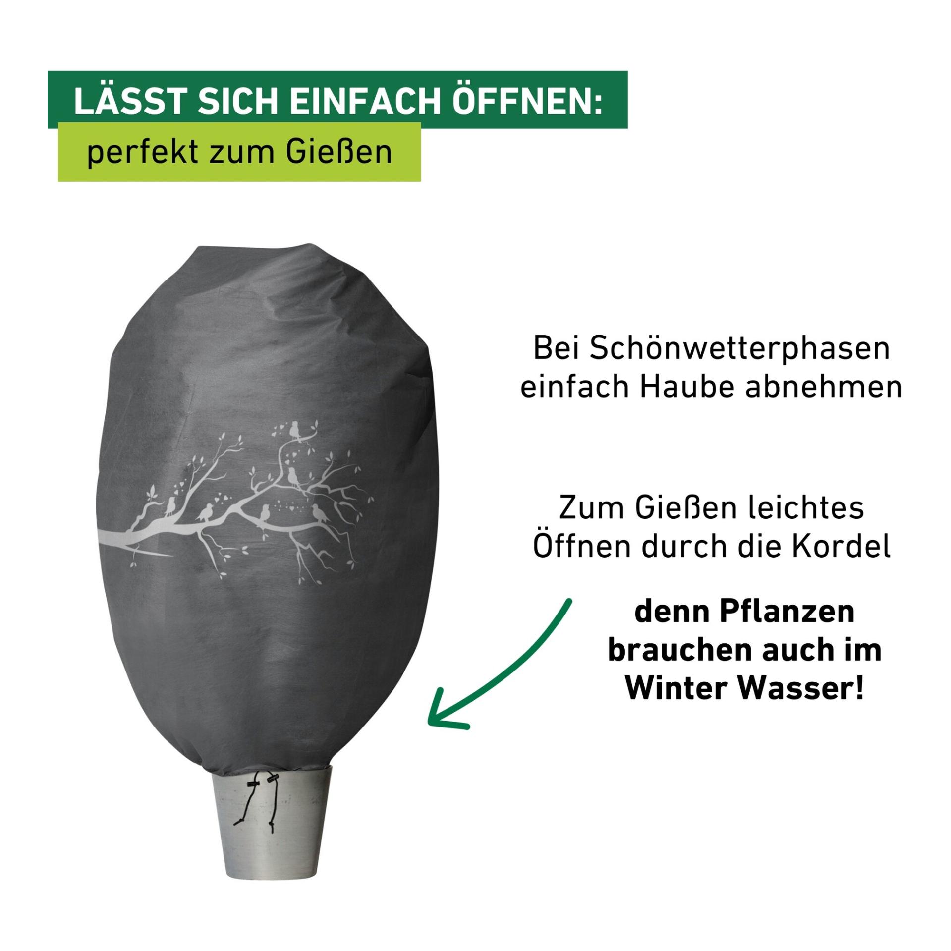 Windhager Winter-Deko-Vlieshaube PROTECT Vögel