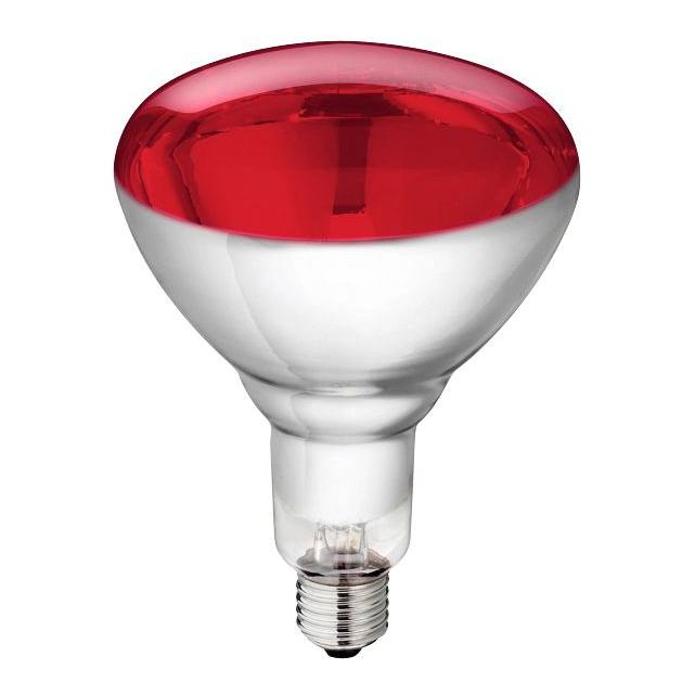 Philips Hartglas-Infrarotlampe rot