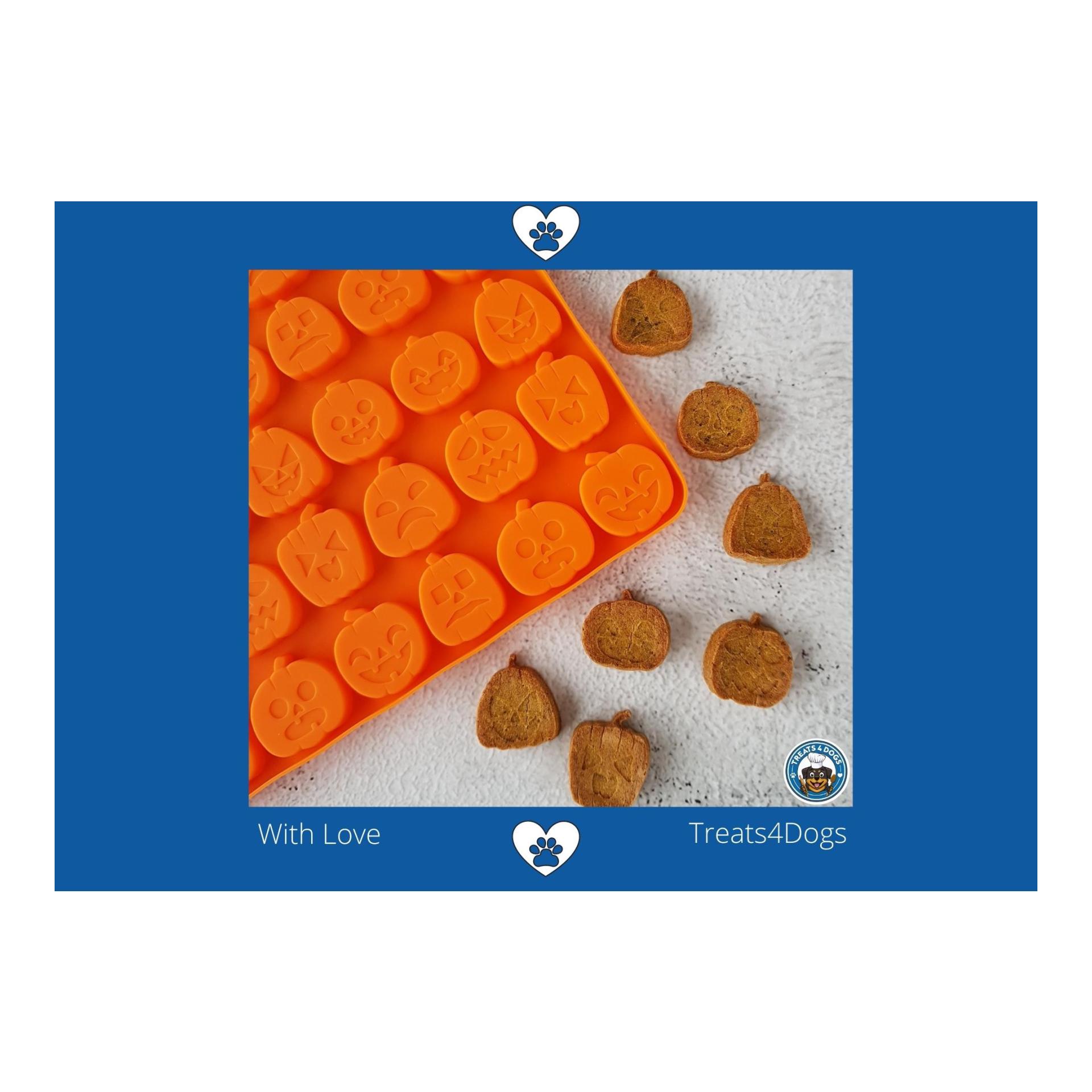 all4dogs TREATS4DOGS Backmatte Kürbisse 2 Stück Orange