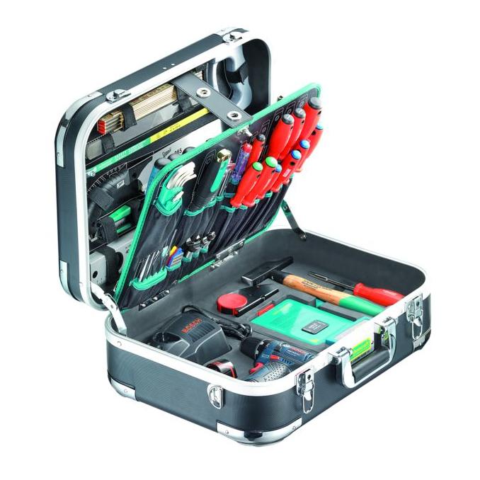 technocraft ABS-Werkzeug-Koffer "PRO CHROME WOOD", 116-tlg.