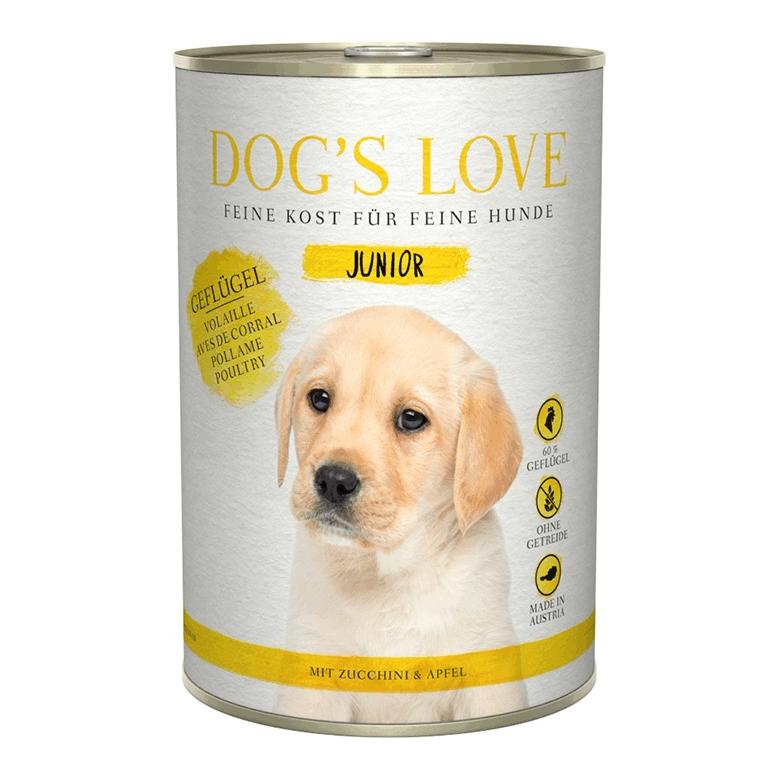 Dog's Love Menu humide Junior Volaille aux courgettes et aux pommes
