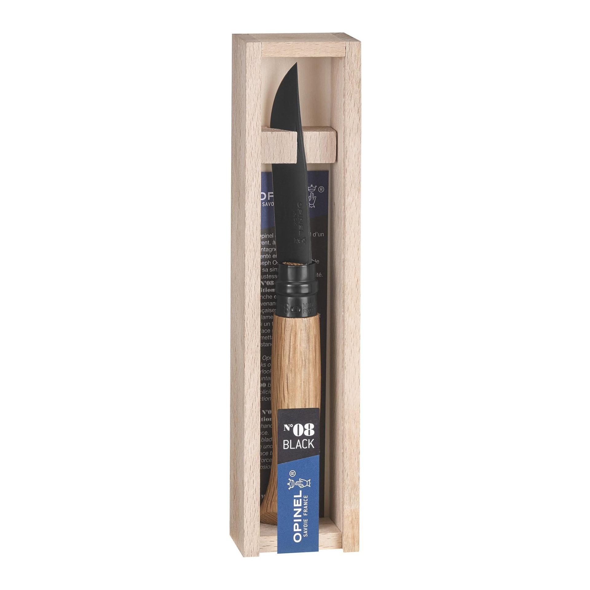 Nr. 8 Schwarze Klinge Oak Taschenmesser