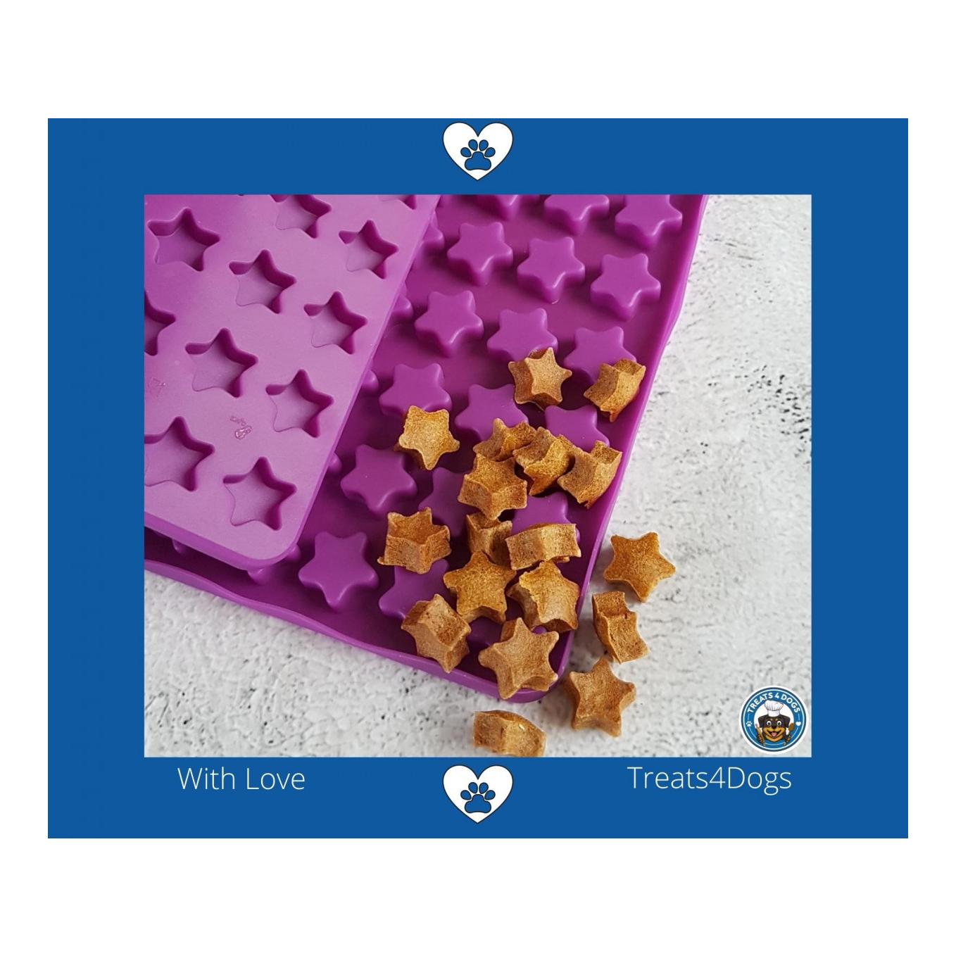 all4dogs Tapis de cuisson moyen TREATS4DOGS étoiles deux pièces