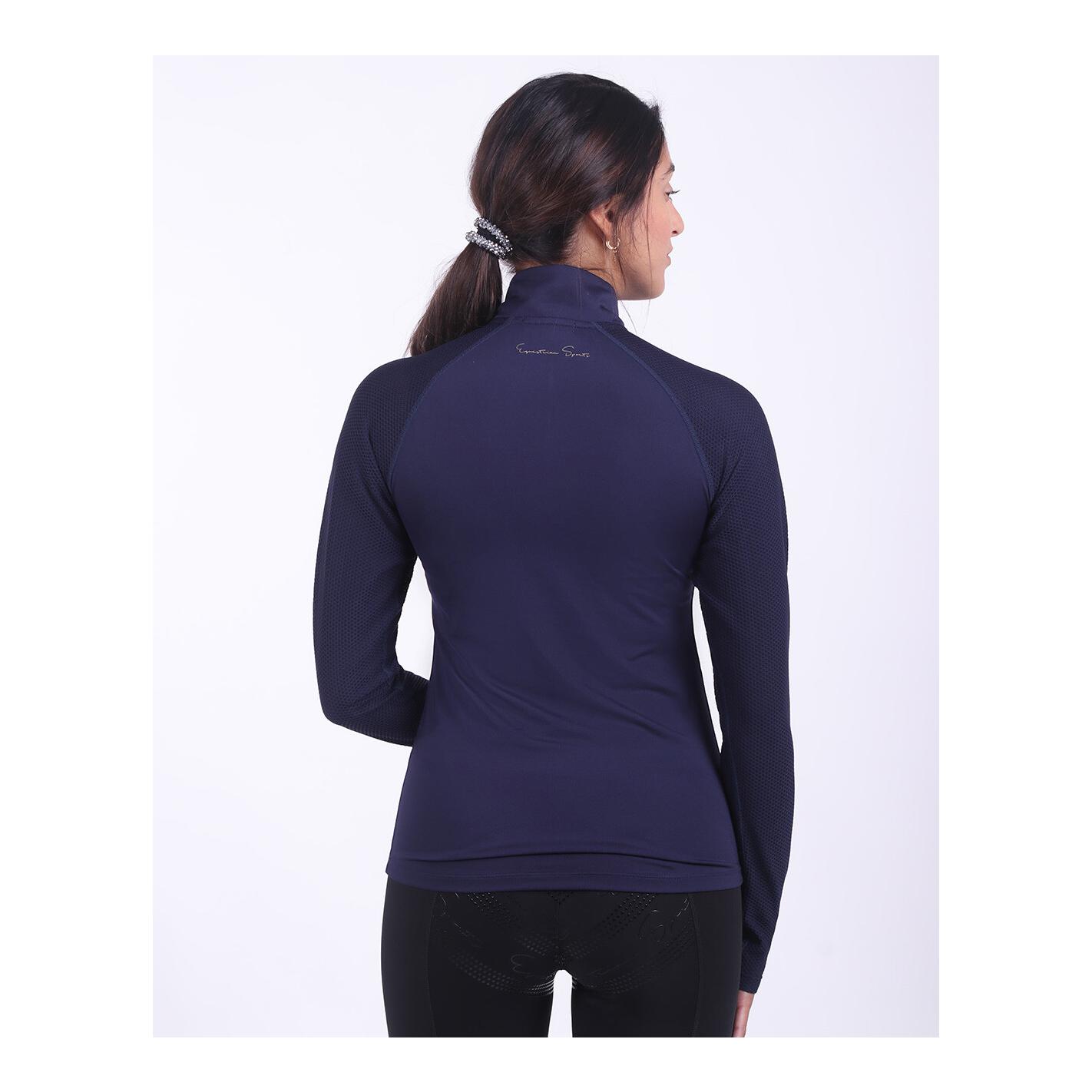 QHP T-shirt de sport Orlando - bleu marine