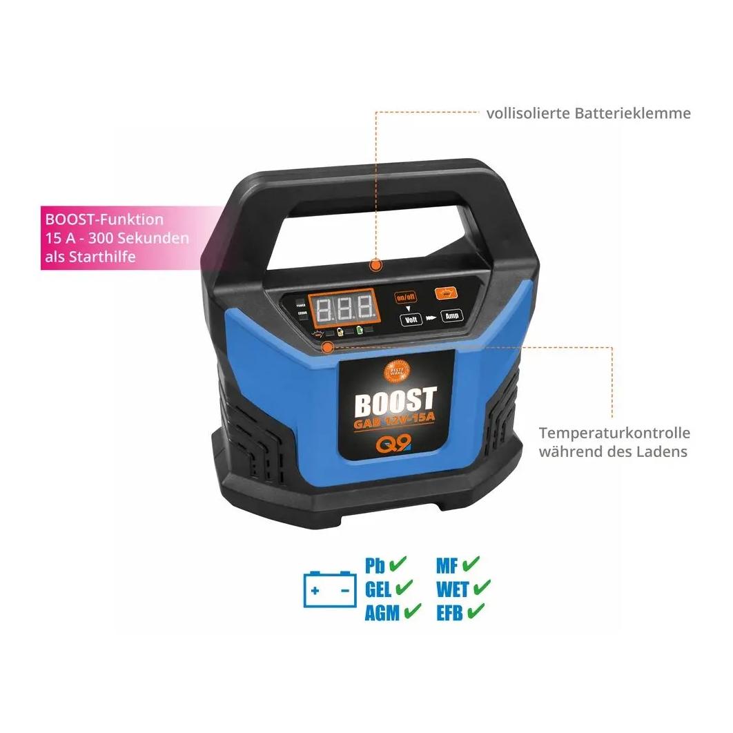 Güde Chargeur de batterie automatique GAB 12V-15A