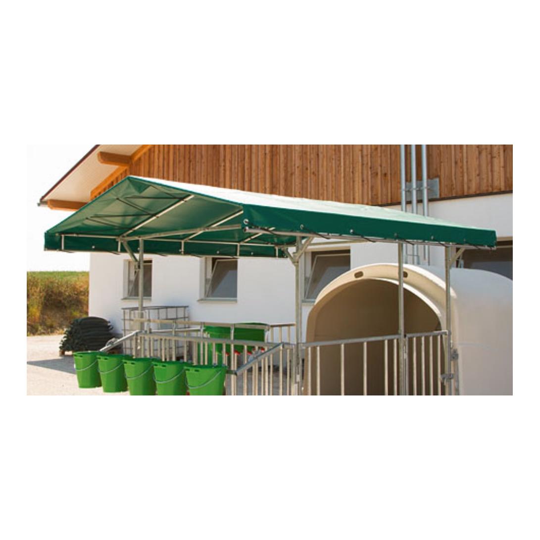 Kerbl Vordach Calfhouse Premium 4/5 - grün