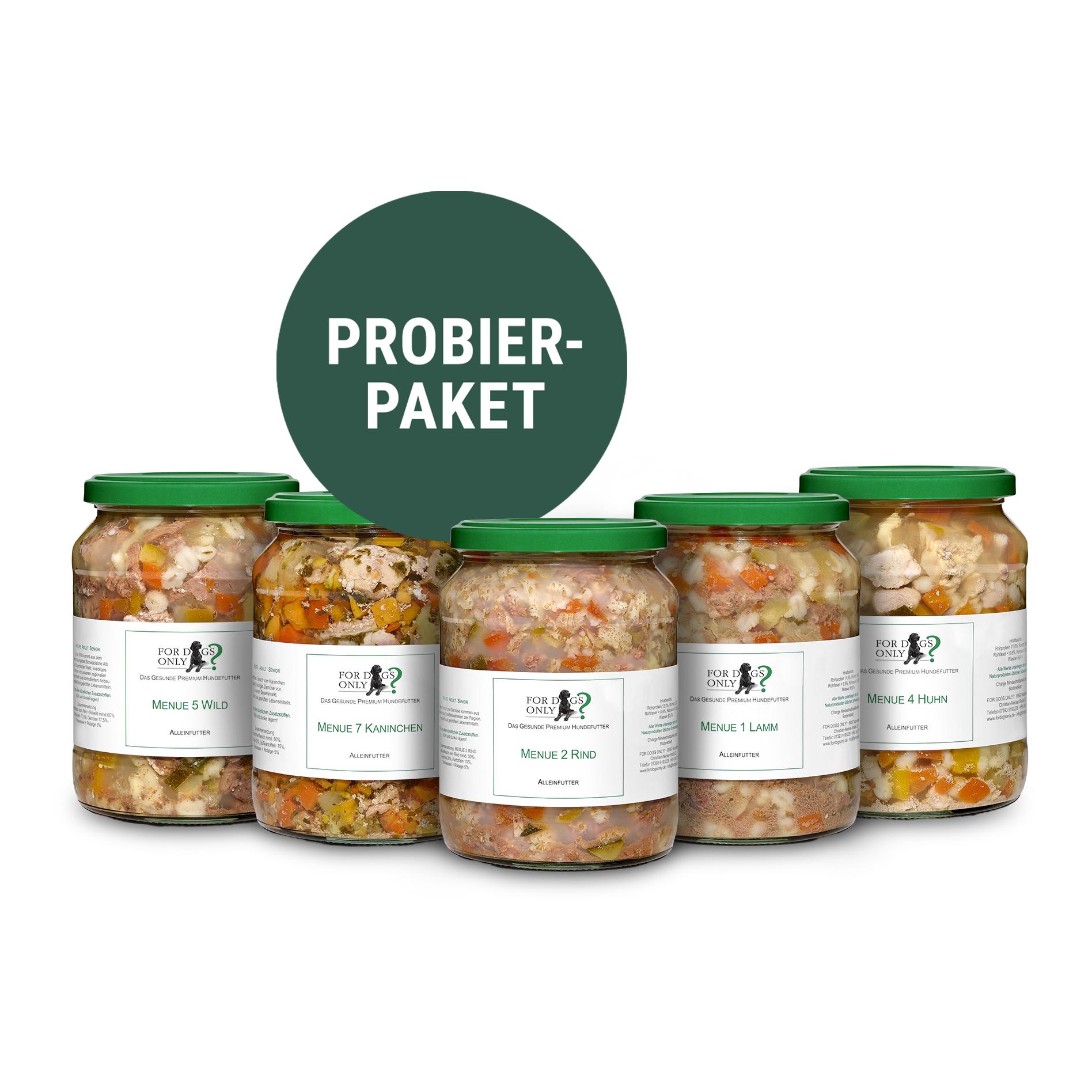 For Dogs Only? Premium Nassfutter Probierpaket