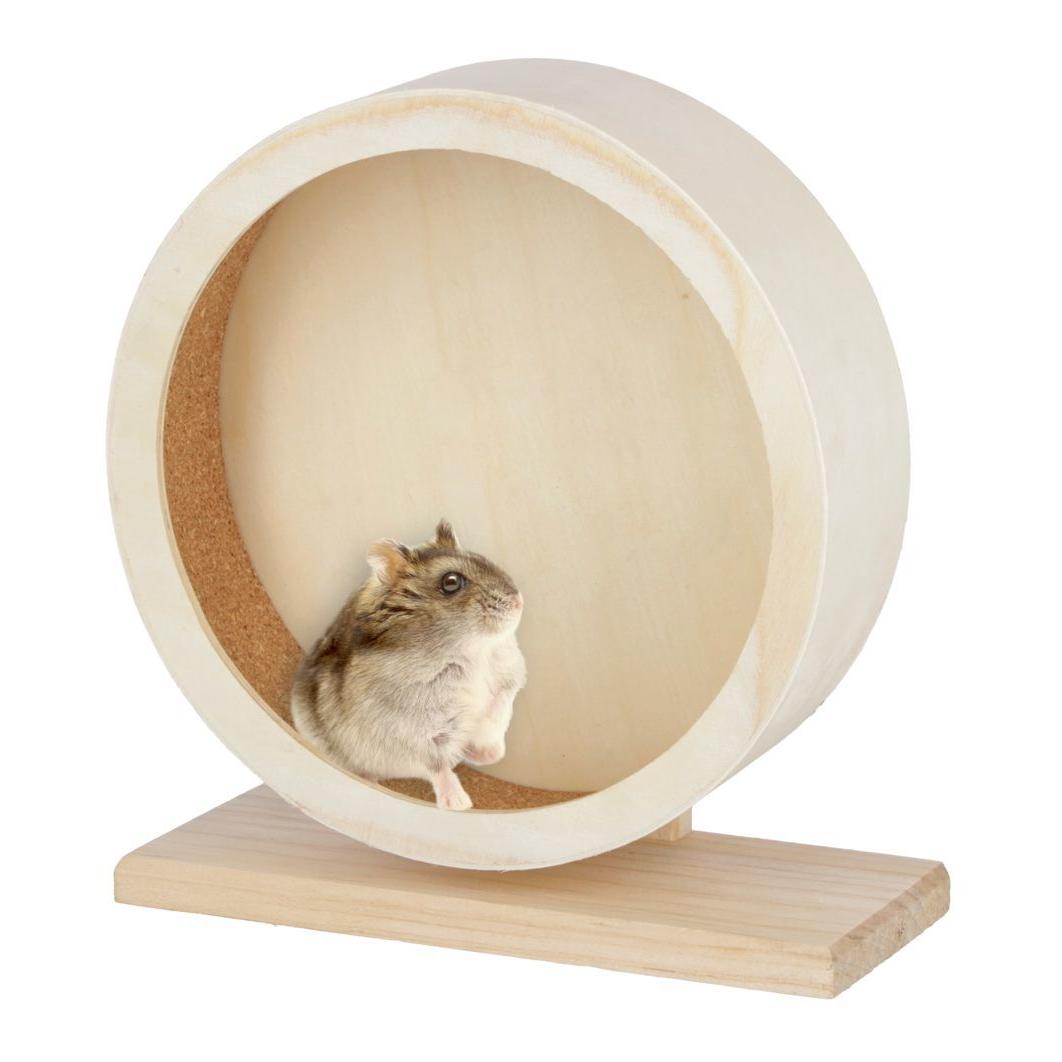 Kerbl Pet Hamsterlaufrad aus Holz/Kork