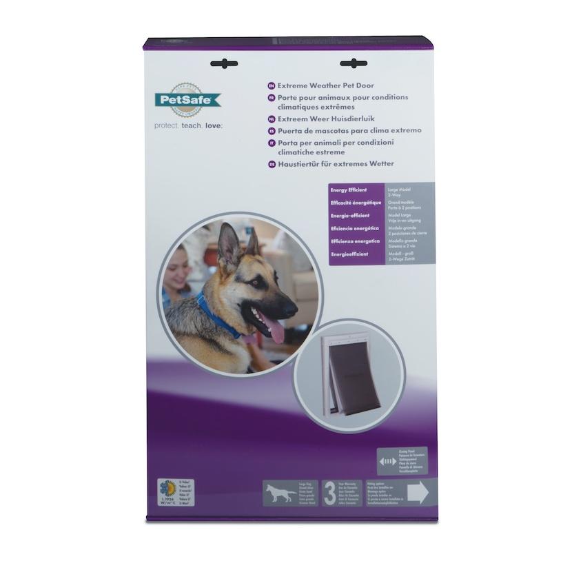 PetSafe Extrem Wetter Hundeklappe - weiss