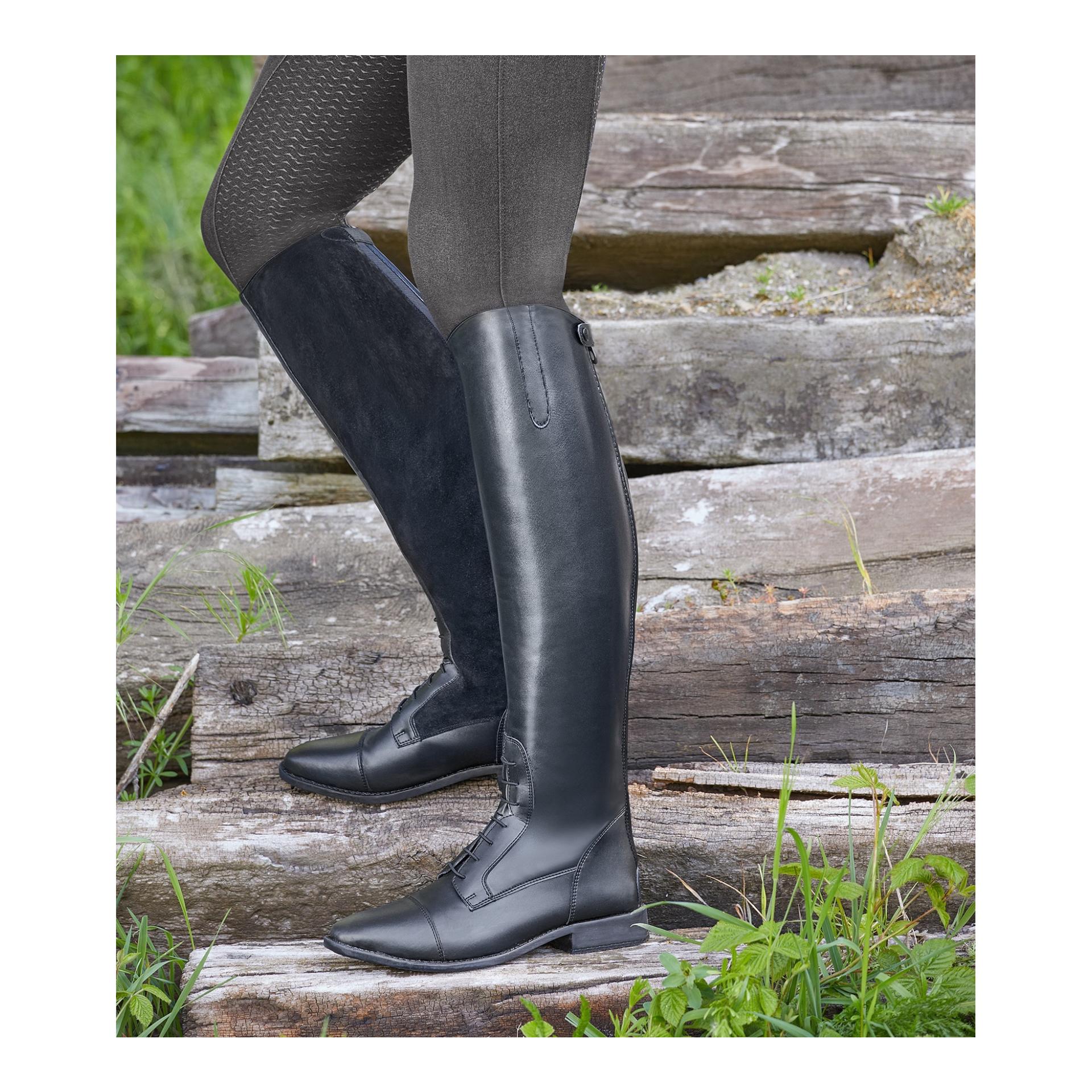 Elt Portland Reitstiefel weit - schwarz