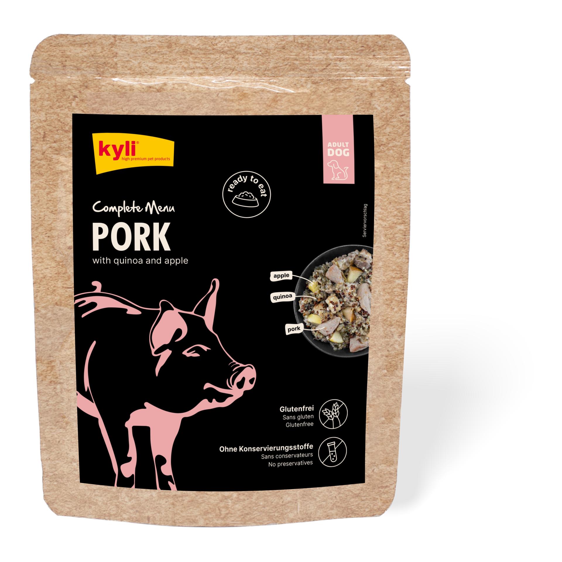 Kyli Menu complet porc avec quinoa et pomme