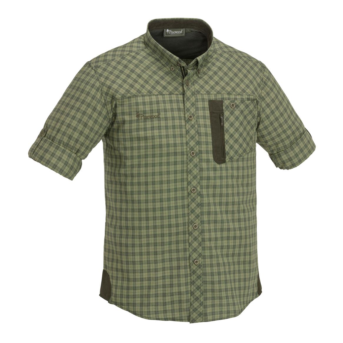Pinewood Chemise à manches longues Wolf - olive/à carreaux