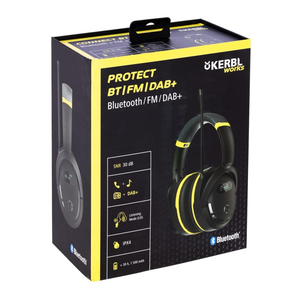 Kerbl Works Multimedia Gehörschützer Protect BT|FM| DAB+ mit Bluetooth