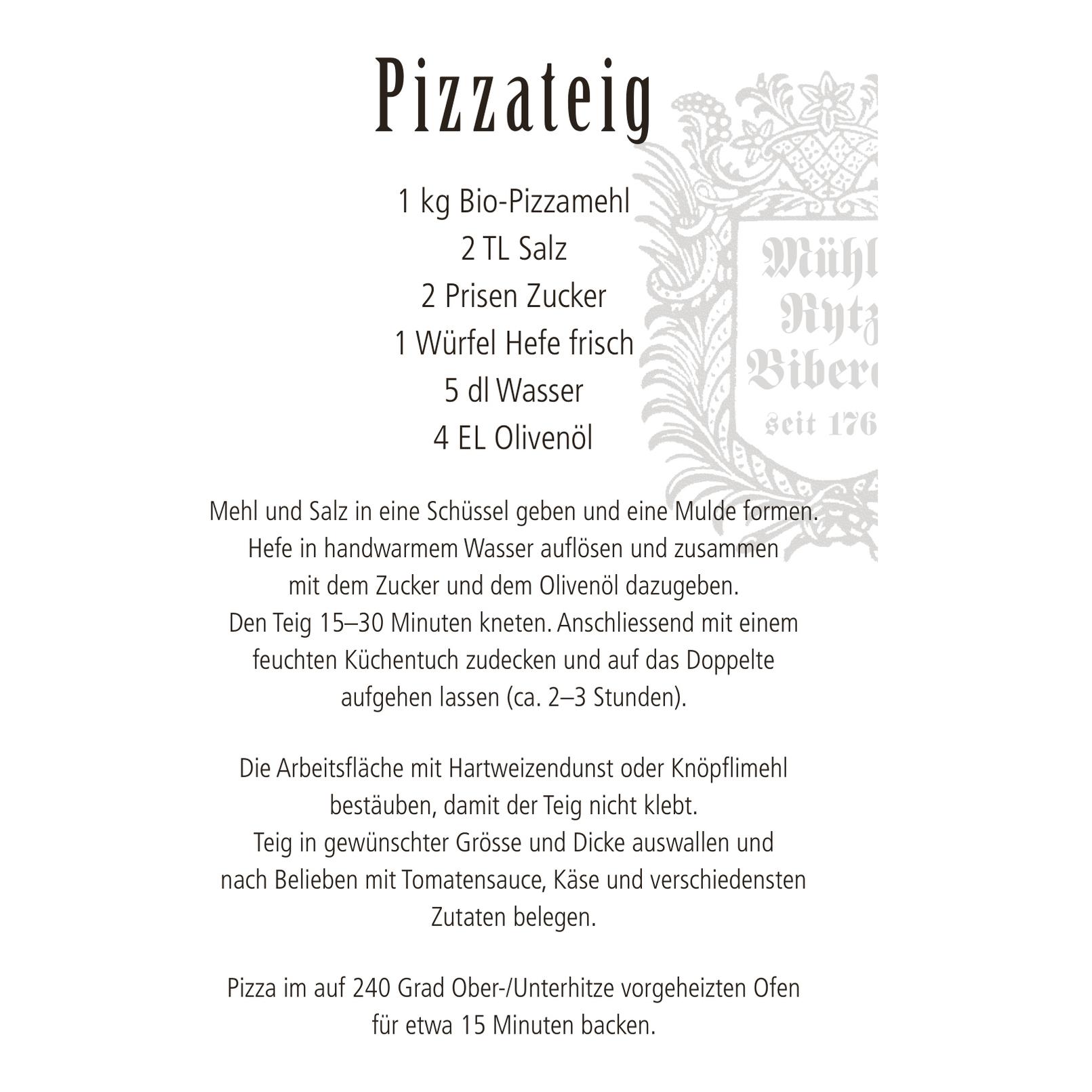 Mühle Rytz Bio Pizzamehl Bio Knospe