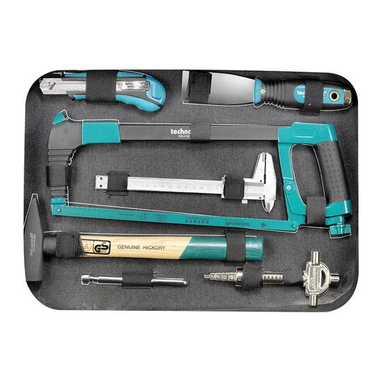 technocraft ABS-Werkzeug-Koffer "PRO CHROME 152" P