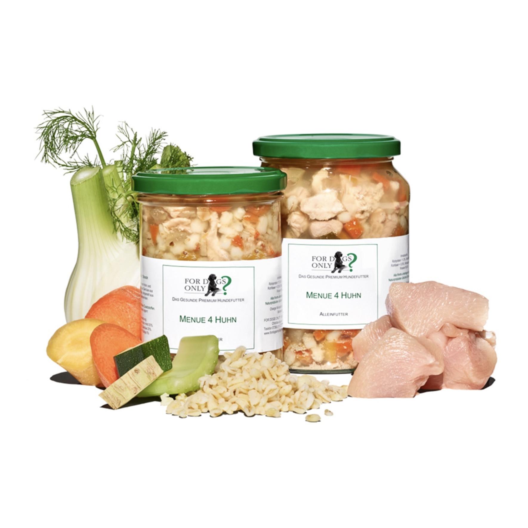 For Dogs Only? Premium Hundefutter Menue Huhn