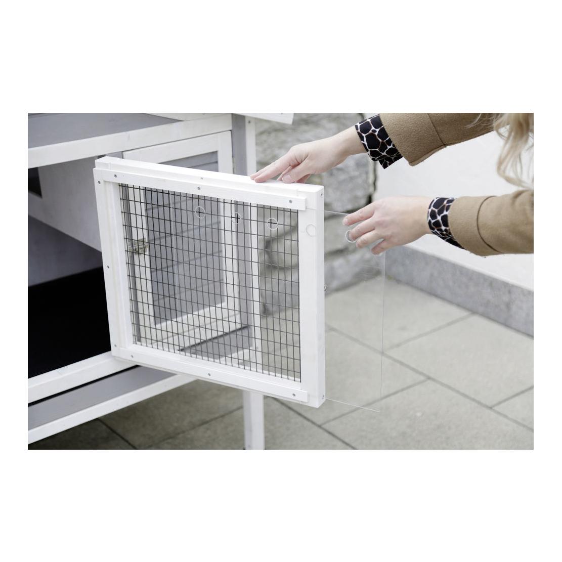 Kerbl Pet Nagerstall 4-Season Superior - grau/weiss