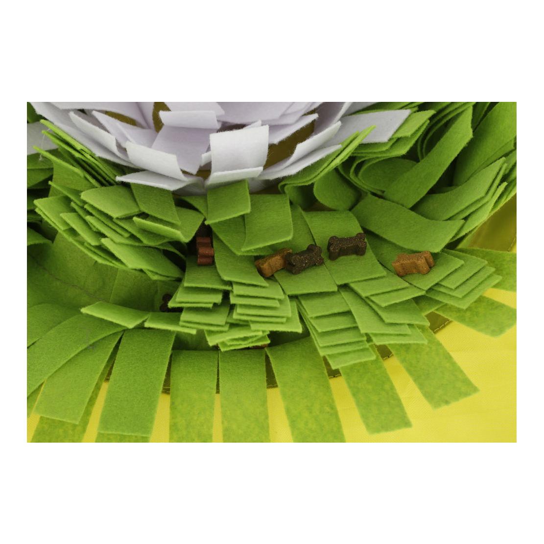 Kerbl Pet Tapis à renifler Bowl - jaune/vert/blanc