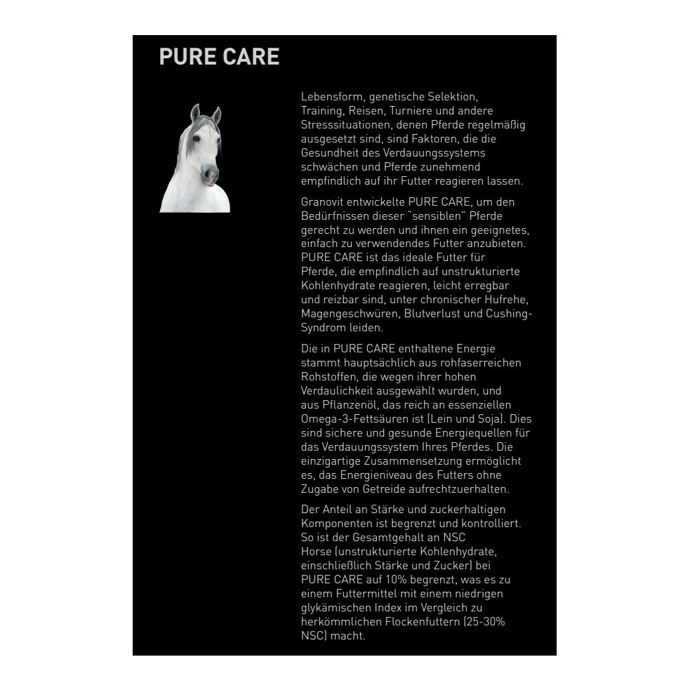 granovit Horse Pure Care - Getreidefreies Pferdefutter in Würfeln