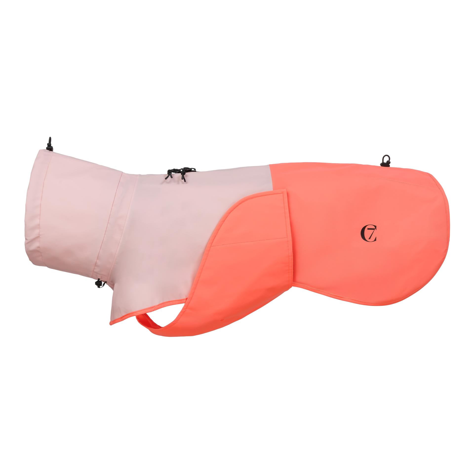 Cloud 7 Hunderegenmantel Aktiv peach / neon pink