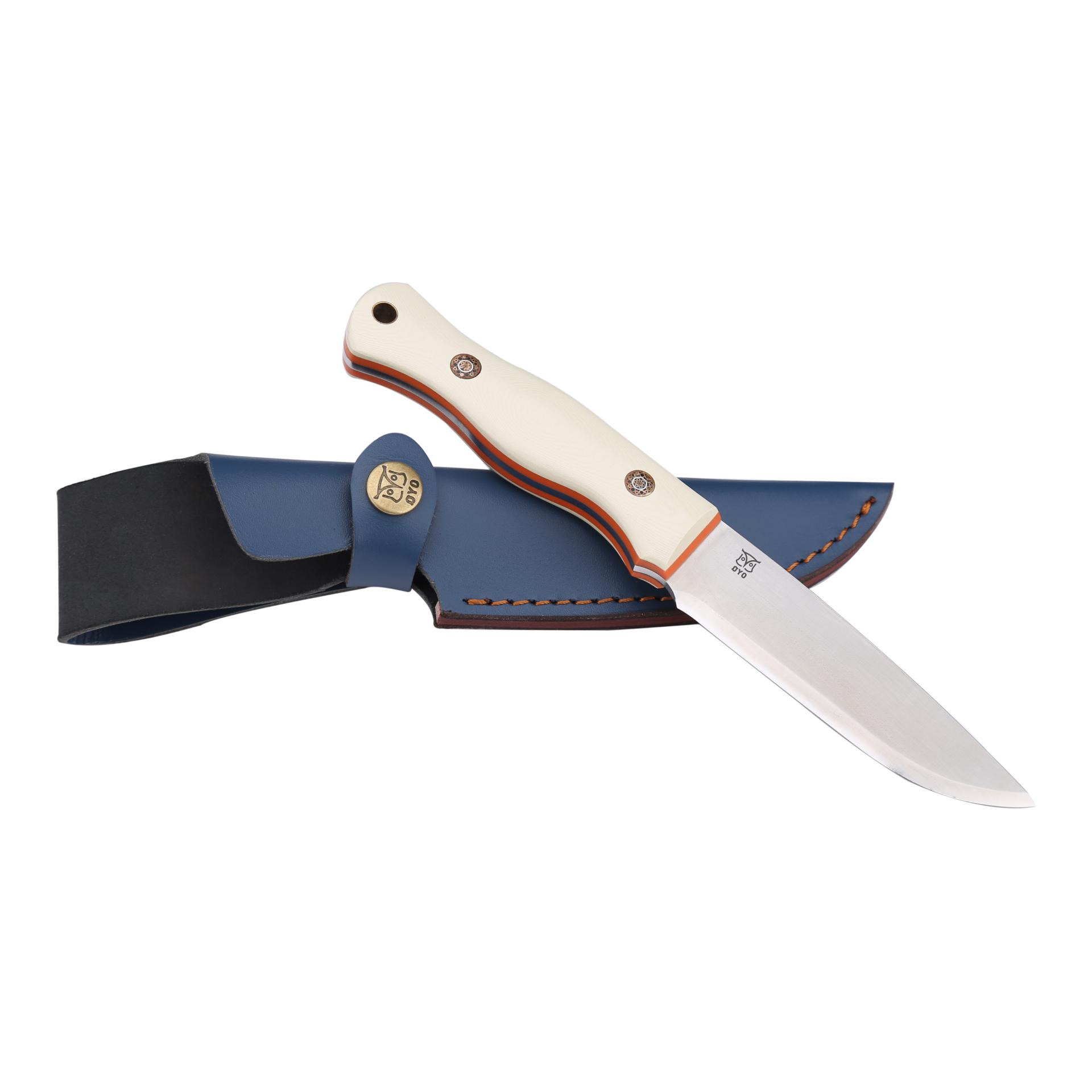 SVALBARD - Jagd/Outdoormesser mit Lederscheide (Full Tang)