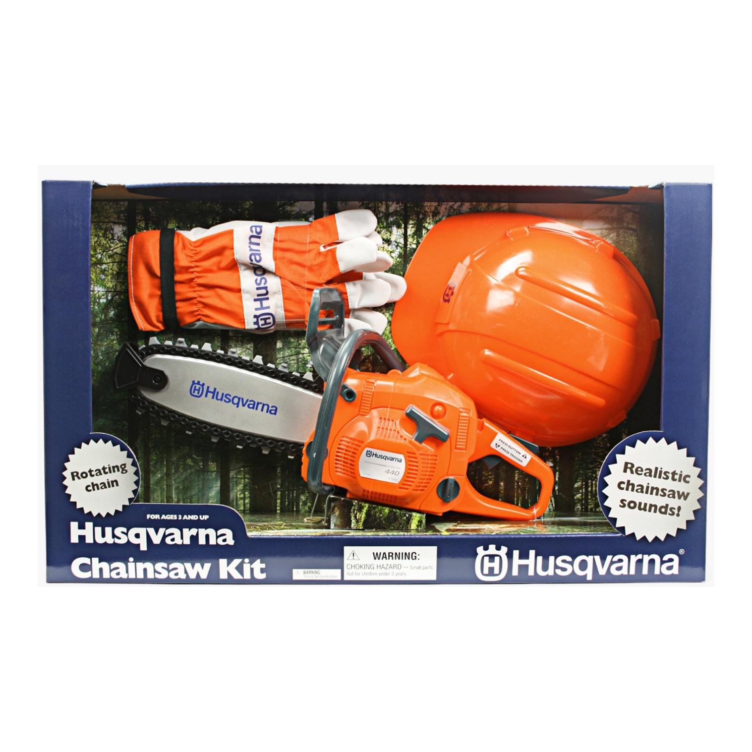 Husqvarna Spielzeug-Kettensäge - Set Orange