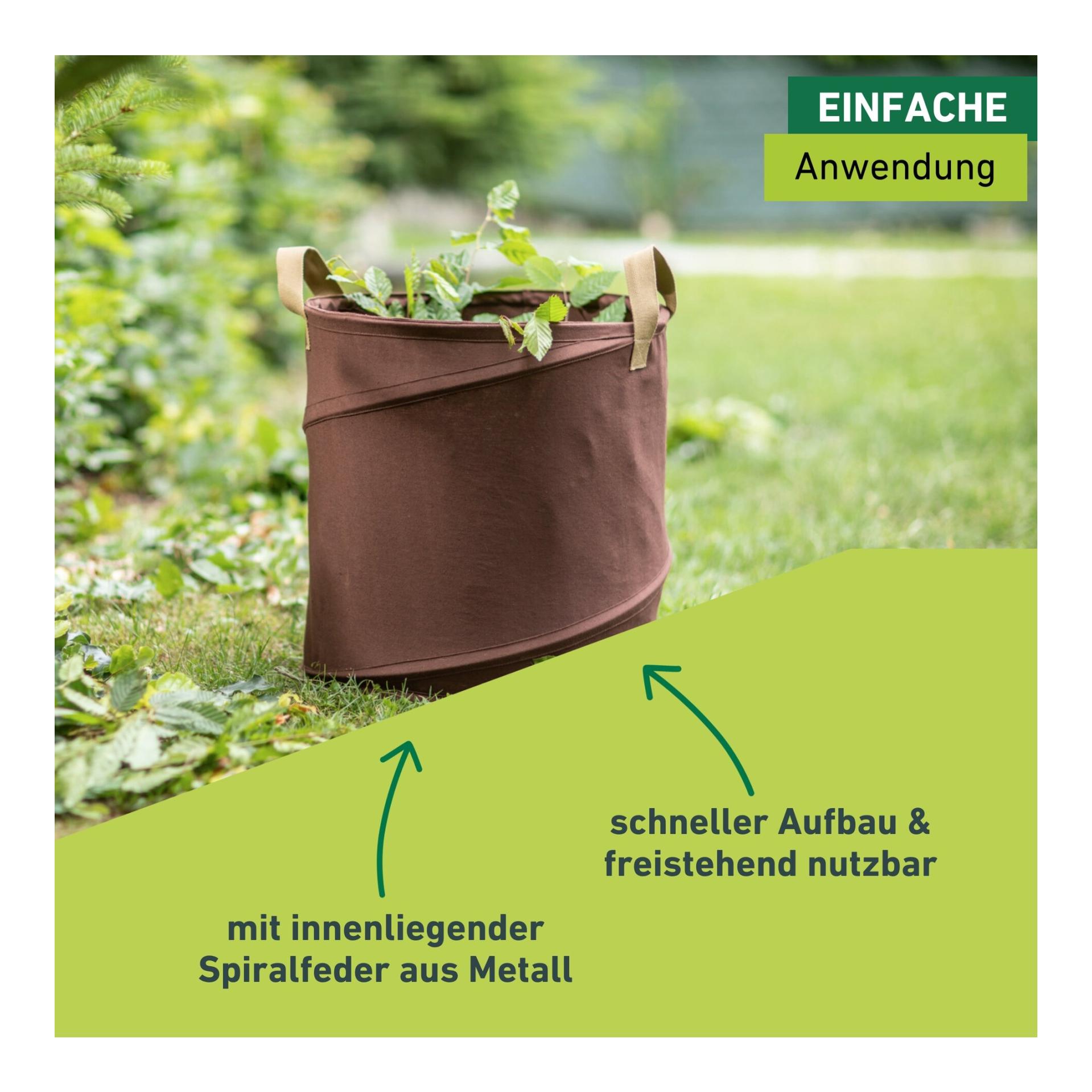 Windhager Sac poubelle de jardin Pop-Up CANVAS