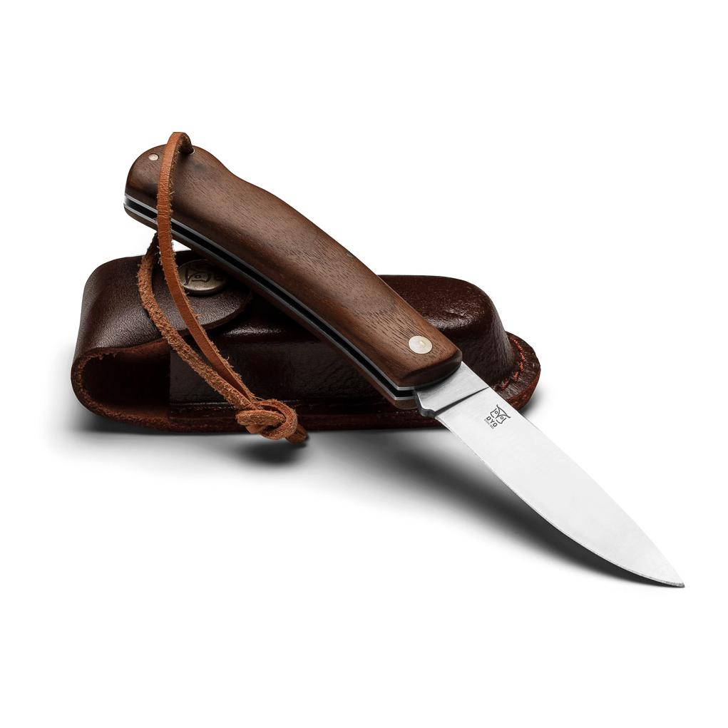 Øyo NORDMARKA - Jagd/Outdoorklappmesser mit Lederhülle