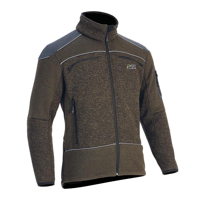 PSS X-treme Arctic Faserstrickjacke - grün melange